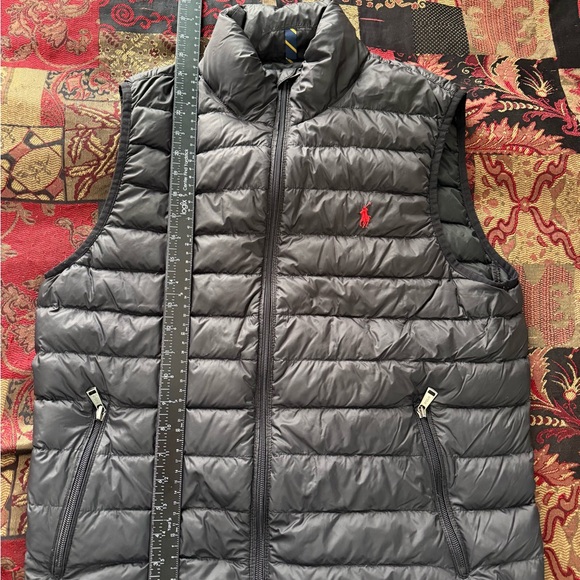 Polo Ralph Lauren Performance Water-Repellent Black Puffer Down Jacket Vest - Picture 3 of 5